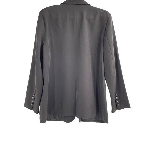 Vince Camuto Womens XXL Blazer Jacket Black Classic Single-Button Dark Academia - Picture 2 of 7